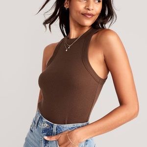 Forever 21 Brown Ribbed Tank Top